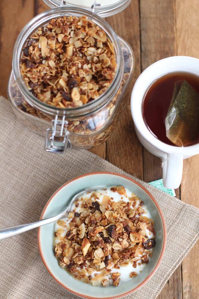 Chai Spice Granola with Almonds and Coconut 4