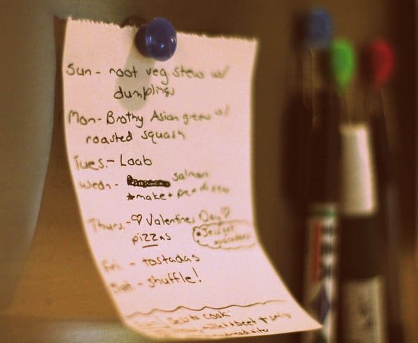 Menu Planning Chez Nous