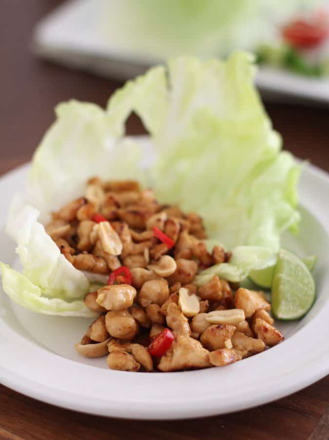 Thai Chicken Lettuce Wraps 3