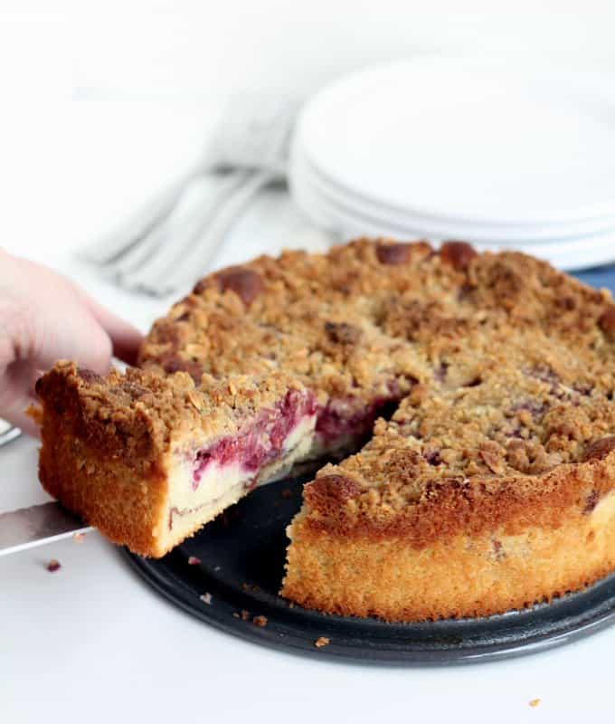 Post image for Raspberry Almond Coffee Cake