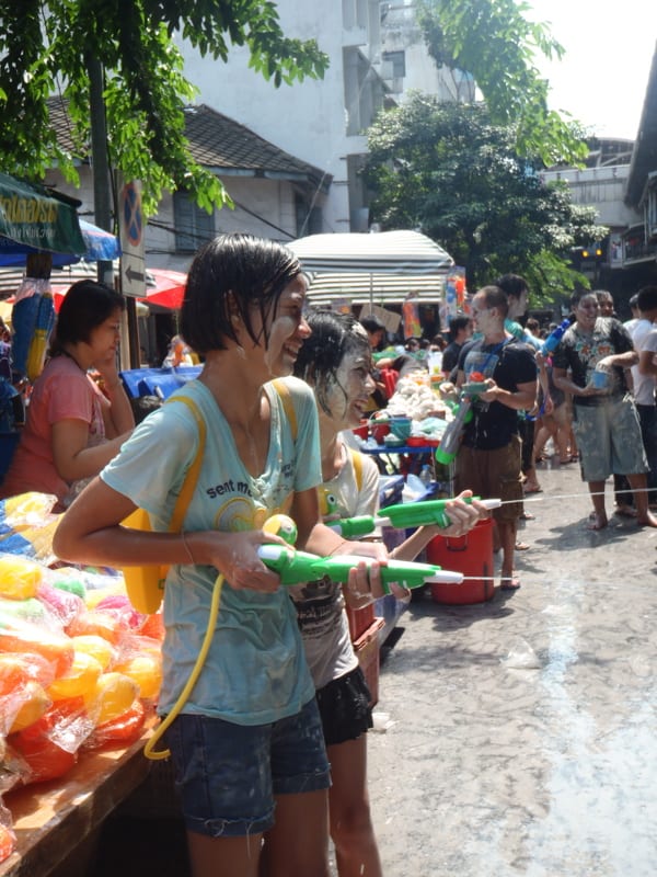 songkran - bangkok, thailand