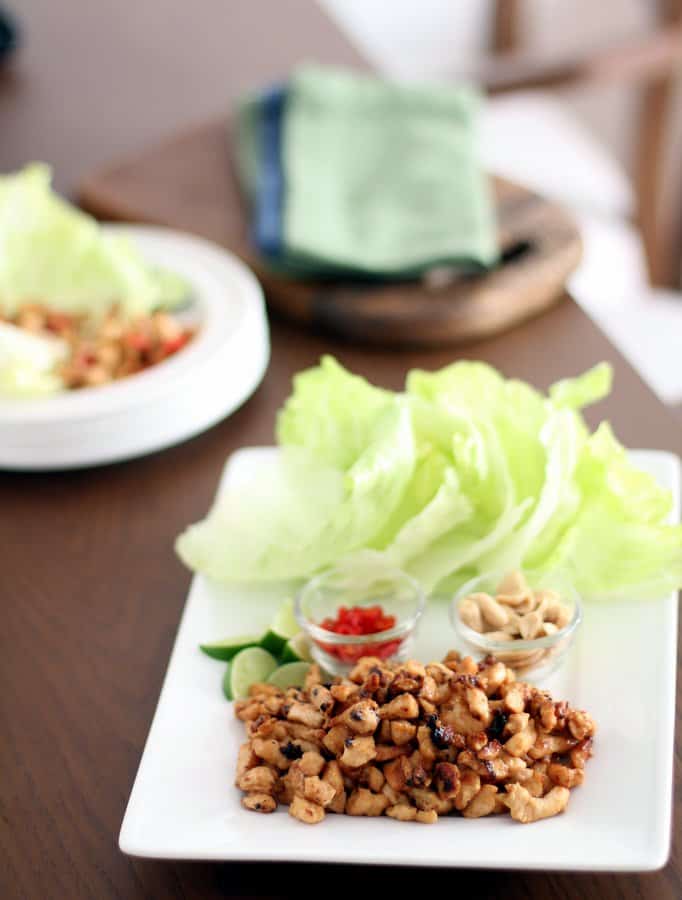 Thai Chicken Lettuce Wraps
